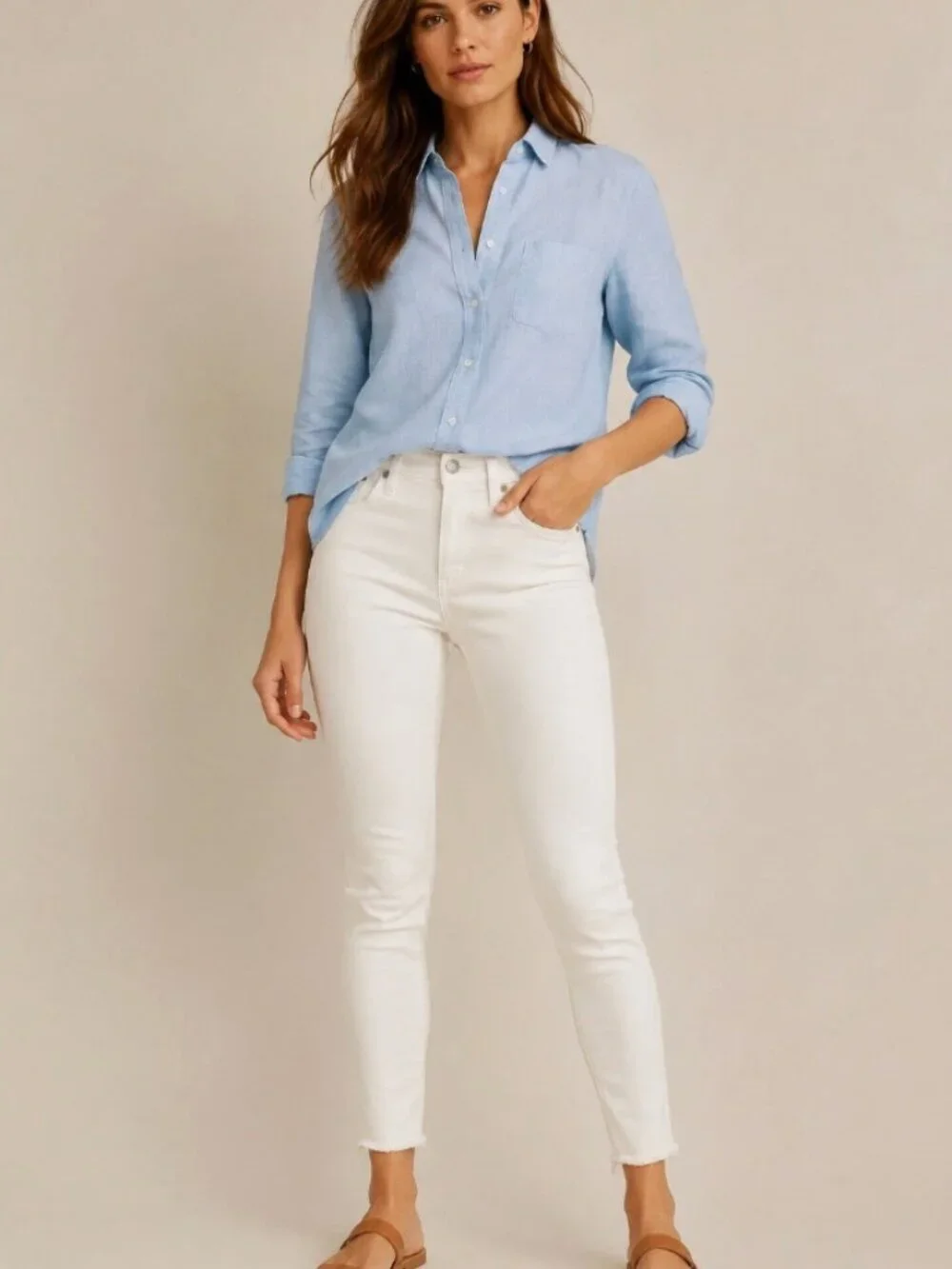J.Crew White 10 Inch High Rise Toothpick Jeans Size 29P